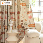 DIHIN HOME Cartoon Printed,Grommet Window Curtain for Living Room,52x63-inch,1 Panel Roman Shades Curtains Window Blinds custom curtains blackout curtains curtains for living room sheer curtains curtain fabric linen curtains kitchen curtains velvet curtains pinch pleat curtains bay window curtains outdoor curtains pleated curtains floral curtains dining room curtains kitchen valances drapes for bedroom patio curtains nursery curtains grommet curtains