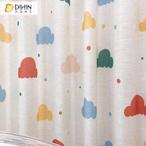 DIHIN HOME Cartoon Rainbow Printed,Blackout Grommet Window Curtain for Living Room ,52x63-inch,1 Panel Roman Shades Curtains Window Blinds custom curtains blackout curtains curtains for living room sheer curtains curtain fabric linen curtains kitchen curtains velvet curtains pinch pleat curtains bay window curtains outdoor curtains pleated curtains floral curtains dining room curtains kitchen valances drapes for bedroom patio curtains nursery curtains grommet curtains