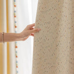 DIHIN HOME Cartoon Rainbow Small Dots Jacquard,Blackout Grommet Window Curtain for Living Room ,52x63-inch,1 Panel Roman Shades Curtains Window Blinds custom curtains blackout curtains curtains for living room sheer curtains curtain fabric linen curtains kitchen curtains velvet curtains pinch pleat curtains bay window curtains outdoor curtains pleated curtains floral curtains dining room curtains kitchen valances drapes for bedroom patio curtains nursery curtains grommet curtains