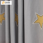 DIHIN HOME Cartoon Stars Embroidered,Blackout Grommet Window Curtain Customized Curtain Drapes for Living Room Roman Shades Curtains Window Blinds custom curtains blackout curtains curtains for living room sheer curtains curtain fabric linen curtains kitchen curtains velvet curtains pinch pleat curtains bay window curtains outdoor curtains pleated curtains floral curtains dining room curtains kitchen valances drapes for bedroom patio curtains nursery curtains grommet curtains