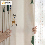 DIHIN HOME Cartoon Thickness Boys and Girls Printed,Blackout Grommet Window Curtain for Living Room ,52x63-inch,1 Panel Roman Shades Curtains Window Blinds custom curtains blackout curtains curtains for living room sheer curtains curtain fabric linen curtains kitchen curtains velvet curtains pinch pleat curtains bay window curtains outdoor curtains pleated curtains floral curtains dining room curtains kitchen valances drapes for bedroom patio curtains nursery curtains grommet curtains
