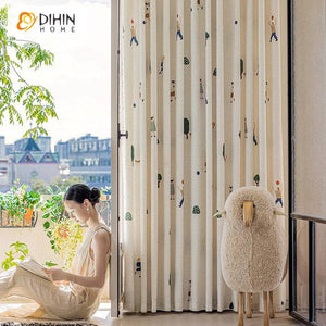 DIHIN HOME Cartoon Thickness Boys and Girls Printed,Blackout Grommet Window Curtain for Living Room ,52x63-inch,1 Panel Roman Shades Curtains Window Blinds custom curtains blackout curtains curtains for living room sheer curtains curtain fabric linen curtains kitchen curtains velvet curtains pinch pleat curtains bay window curtains outdoor curtains pleated curtains floral curtains dining room curtains kitchen valances drapes for bedroom patio curtains nursery curtains grommet curtains