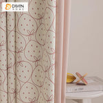 DIHIN HOME Cartoon Thickness Small Strawberry Printed,Blackout Grommet Window Curtain for Living Room ,52x63-inch,1 Panel Roman Shades Curtains Window Blinds custom curtains blackout curtains curtains for living room sheer curtains curtain fabric linen curtains kitchen curtains velvet curtains pinch pleat curtains bay window curtains outdoor curtains pleated curtains floral curtains dining room curtains kitchen valances drapes for bedroom patio curtains nursery curtains grommet curtains