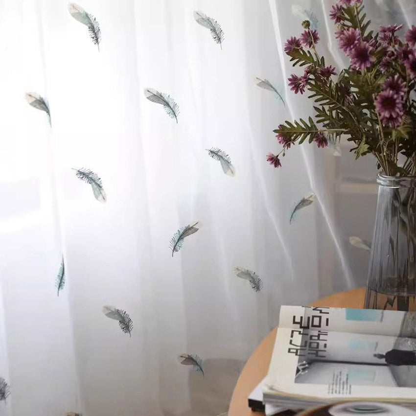 DIHIN HOME Colorful Feather,Blackout Grommet Window Sheer Curtain for Living Room,52x63-inch,1 Panel Roman Shades Curtains Window Blinds custom curtains blackout curtains curtains for living room sheer curtains curtain fabric linen curtains kitchen curtains velvet curtains pinch pleat curtains bay window curtains outdoor curtains pleated curtains floral curtains dining room curtains kitchen valances drapes for bedroom patio curtains nursery curtains grommet curtains