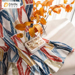 DIHIN HOME Colorful Gremetry,Blackout Grommet Window Curtain for Living Room ,52x63-inch,1 Panel Roman Shades Curtains Window Blinds custom curtains blackout curtains curtains for living room sheer curtains curtain fabric linen curtains kitchen curtains velvet curtains pinch pleat curtains bay window curtains outdoor curtains pleated curtains floral curtains dining room curtains kitchen valances drapes for bedroom patio curtains nursery curtains grommet curtains