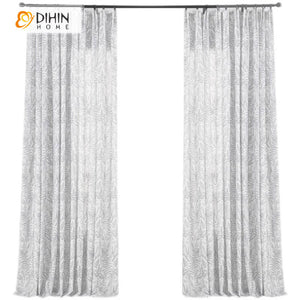 DIHIN HOME Cotton Linen Leaves Printed,Grommet Window Curtain for Living Room,Customzied Curtains Roman Shades Curtains Window Blinds custom curtains blackout curtains curtains for living room sheer curtains curtain fabric linen curtains kitchen curtains velvet curtains pinch pleat curtains bay window curtains outdoor curtains pleated curtains floral curtains dining room curtains kitchen valances drapes for bedroom patio curtains nursery curtains grommet curtains
