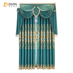 DIHIN HOME Custom Embrodeired Valance,Blackout Curtains Grommet Window Curtain for Living Room ,52x84-inch,1 Panel Roman Shades Curtains Window Blinds custom curtains blackout curtains curtains for living room sheer curtains curtain fabric linen curtains kitchen curtains velvet curtains pinch pleat curtains bay window curtains outdoor curtains pleated curtains floral curtains dining room curtains kitchen valances drapes for bedroom patio curtains nursery curtains grommet curtains