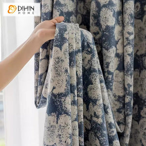 DIHIN HOME European Abstract Floral,Blackout Grommet Window Curtain for Living Room,52x63-inch,1 Panel Roman Shades Curtains Window Blinds custom curtains blackout curtains curtains for living room sheer curtains curtain fabric linen curtains kitchen curtains velvet curtains pinch pleat curtains bay window curtains outdoor curtains pleated curtains floral curtains dining room curtains kitchen valances drapes for bedroom patio curtains nursery curtains grommet curtains
