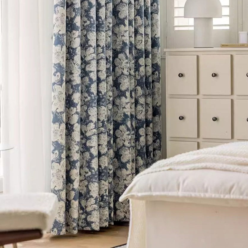 DIHIN HOME European Abstract Floral,Blackout Grommet Window Curtain for Living Room,52x63-inch,1 Panel Roman Shades Curtains Window Blinds custom curtains blackout curtains curtains for living room sheer curtains curtain fabric linen curtains kitchen curtains velvet curtains pinch pleat curtains bay window curtains outdoor curtains pleated curtains floral curtains dining room curtains kitchen valances drapes for bedroom patio curtains nursery curtains grommet curtains