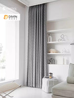 DIHIN HOME European Abstract Geometric Jacquard,Blackout Grommet Window Curtain for Living Room,52x63-inch,1 Panel Roman Shades Curtains Window Blinds custom curtains blackout curtains curtains for living room sheer curtains curtain fabric linen curtains kitchen curtains velvet curtains pinch pleat curtains bay window curtains outdoor curtains pleated curtains floral curtains dining room curtains kitchen valances drapes for bedroom patio curtains nursery curtains grommet curtains