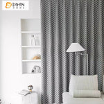 DIHIN HOME European Abstract Geometric Jacquard,Blackout Grommet Window Curtain for Living Room,52x63-inch,1 Panel Roman Shades Curtains Window Blinds custom curtains blackout curtains curtains for living room sheer curtains curtain fabric linen curtains kitchen curtains velvet curtains pinch pleat curtains bay window curtains outdoor curtains pleated curtains floral curtains dining room curtains kitchen valances drapes for bedroom patio curtains nursery curtains grommet curtains
