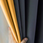 DIHIN HOME European Dark Grey and Yellow Color,Grommet Window Curtain for Living Room,Customzied Curtains Roman Shades Curtains Window Blinds custom curtains blackout curtains curtains for living room sheer curtains curtain fabric linen curtains kitchen curtains velvet curtains pinch pleat curtains bay window curtains outdoor curtains pleated curtains floral curtains dining room curtains kitchen valances drapes for bedroom patio curtains nursery curtains grommet curtains