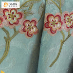 DIHIN HOME European Foral Emboridered,Blackout Curtains Grommet Window Curtain for Living Room ,52x84-inch,1 Panel Roman Shades Curtains Window Blinds custom curtains blackout curtains curtains for living room sheer curtains curtain fabric linen curtains kitchen curtains velvet curtains pinch pleat curtains bay window curtains outdoor curtains pleated curtains floral curtains dining room curtains kitchen valances drapes for bedroom patio curtains nursery curtains grommet curtains