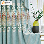 DIHIN HOME European Foral Embroidered Valance,Blackout Curtains Grommet Window Curtain for Living Room ,52x84-inch,1 Panel Roman Shades Curtains Window Blinds custom curtains blackout curtains curtains for living room sheer curtains curtain fabric linen curtains kitchen curtains velvet curtains pinch pleat curtains bay window curtains outdoor curtains pleated curtains floral curtains dining room curtains kitchen valances drapes for bedroom patio curtains nursery curtains grommet curtains