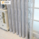 DIHIN HOME European Grey Jacquard,Grommet Window Curtain for Living Room ,52x63-inch,1 Panelriped Roman Shades Curtains Window Blinds custom curtains blackout curtains curtains for living room sheer curtains curtain fabric linen curtains kitchen curtains velvet curtains pinch pleat curtains bay window curtains outdoor curtains pleated curtains floral curtains dining room curtains kitchen valances drapes for bedroom patio curtains nursery curtains grommet curtains