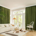 DIHIN HOME European Jacquard Green Color,Grommet Window Curtain for Living Room,Customzied Curtains Roman Shades Curtains Window Blinds custom curtains blackout curtains curtains for living room sheer curtains curtain fabric linen curtains kitchen curtains velvet curtains pinch pleat curtains bay window curtains outdoor curtains pleated curtains floral curtains dining room curtains kitchen valances drapes for bedroom patio curtains nursery curtains grommet curtains