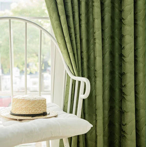 DIHIN HOME European Jacquard Green Color,Grommet Window Curtain for Living Room,Customzied Curtains Roman Shades Curtains Window Blinds custom curtains blackout curtains curtains for living room sheer curtains curtain fabric linen curtains kitchen curtains velvet curtains pinch pleat curtains bay window curtains outdoor curtains pleated curtains floral curtains dining room curtains kitchen valances drapes for bedroom patio curtains nursery curtains grommet curtains