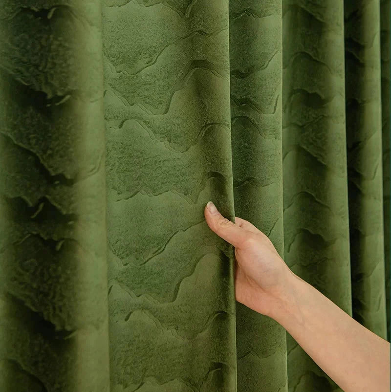 DIHIN HOME European Jacquard Green Color,Grommet Window Curtain for Living Room,Customzied Curtains Roman Shades Curtains Window Blinds custom curtains blackout curtains curtains for living room sheer curtains curtain fabric linen curtains kitchen curtains velvet curtains pinch pleat curtains bay window curtains outdoor curtains pleated curtains floral curtains dining room curtains kitchen valances drapes for bedroom patio curtains nursery curtains grommet curtains