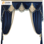 DIHIN HOME European Luxury Blue and Beige Color,Blackout Grommet Window Curtain for Living Room Roman Shades Curtains Window Blinds custom curtains blackout curtains curtains for living room sheer curtains curtain fabric linen curtains kitchen curtains velvet curtains pinch pleat curtains bay window curtains outdoor curtains pleated curtains floral curtains dining room curtains kitchen valances drapes for bedroom patio curtains nursery curtains grommet curtains