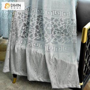DIHIN HOME European Luxury Blue Color,Blackout Grommet Window Curtain for Living Room Roman Shades Curtains Window Blinds custom curtains blackout curtains curtains for living room sheer curtains curtain fabric linen curtains kitchen curtains velvet curtains pinch pleat curtains bay window curtains outdoor curtains pleated curtains floral curtains dining room curtains kitchen valances drapes for bedroom patio curtains nursery curtains grommet curtains
