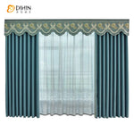 DIHIN HOME European Luxury Blue Color,Blackout Grommet Window Curtain for Living Room Roman Shades Curtains Window Blinds custom curtains blackout curtains curtains for living room sheer curtains curtain fabric linen curtains kitchen curtains velvet curtains pinch pleat curtains bay window curtains outdoor curtains pleated curtains floral curtains dining room curtains kitchen valances drapes for bedroom patio curtains nursery curtains grommet curtains