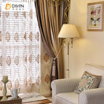 DIHIN HOME European Luxury Coffee Color,Blackout Grommet Window Curtain for Living Room Roman Shades Curtains Window Blinds custom curtains blackout curtains curtains for living room sheer curtains curtain fabric linen curtains kitchen curtains velvet curtains pinch pleat curtains bay window curtains outdoor curtains pleated curtains floral curtains dining room curtains kitchen valances drapes for bedroom patio curtains nursery curtains grommet curtains