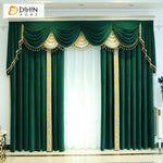 DIHIN HOME European Luxury Dark Green and Beige Color,Blackout Grommet Window Curtain for Living Room Roman Shades Curtains Window Blinds custom curtains blackout curtains curtains for living room sheer curtains curtain fabric linen curtains kitchen curtains velvet curtains pinch pleat curtains bay window curtains outdoor curtains pleated curtains floral curtains dining room curtains kitchen valances drapes for bedroom patio curtains nursery curtains grommet curtains