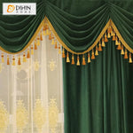 DIHIN HOME European Luxury Dark Green Color,Blackout Grommet Window Curtain for Living Room Roman Shades Curtains Window Blinds custom curtains blackout curtains curtains for living room sheer curtains curtain fabric linen curtains kitchen curtains velvet curtains pinch pleat curtains bay window curtains outdoor curtains pleated curtains floral curtains dining room curtains kitchen valances drapes for bedroom patio curtains nursery curtains grommet curtains