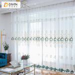 DIHIN HOME European Luxury Embroidered,Grommet Window Sheer Curtain for Living Room ,52x63-inch,1 Panel Roman Shades Curtains Window Blinds custom curtains blackout curtains curtains for living room sheer curtains curtain fabric linen curtains kitchen curtains velvet curtains pinch pleat curtains bay window curtains outdoor curtains pleated curtains floral curtains dining room curtains kitchen valances drapes for bedroom patio curtains nursery curtains grommet curtains