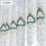 DIHIN HOME European Luxury Embroidered,Grommet Window Sheer Curtain for Living Room ,52x63-inch,1 Panel Roman Shades Curtains Window Blinds custom curtains blackout curtains curtains for living room sheer curtains curtain fabric linen curtains kitchen curtains velvet curtains pinch pleat curtains bay window curtains outdoor curtains pleated curtains floral curtains dining room curtains kitchen valances drapes for bedroom patio curtains nursery curtains grommet curtains