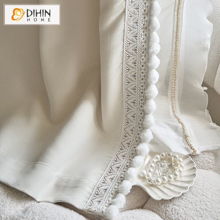 DIHIN HOME European Luxury Fabric,Blackout Grommet Window Curtain For Living Room ,52x63-inch,1  Panel Roman Shades Curtains Window Blinds custom curtains blackout curtains curtains for living room sheer curtains curtain fabric linen curtains kitchen curtains velvet curtains pinch pleat curtains bay window curtains outdoor curtains pleated curtains floral curtains dining room curtains kitchen valances drapes for bedroom patio curtains nursery curtains grommet curtains