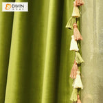 DIHIN HOME European Luxury Green Color,Blackout Grommet Window Curtain for Living Room Roman Shades Curtains Window Blinds custom curtains blackout curtains curtains for living room sheer curtains curtain fabric linen curtains kitchen curtains velvet curtains pinch pleat curtains bay window curtains outdoor curtains pleated curtains floral curtains dining room curtains kitchen valances drapes for bedroom patio curtains nursery curtains grommet curtains
