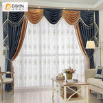 DIHIN HOME European Luxury Grey and Coffee Color,Blackout Grommet Window Curtain for Living Room Roman Shades Curtains Window Blinds custom curtains blackout curtains curtains for living room sheer curtains curtain fabric linen curtains kitchen curtains velvet curtains pinch pleat curtains bay window curtains outdoor curtains pleated curtains floral curtains dining room curtains kitchen valances drapes for bedroom patio curtains nursery curtains grommet curtains