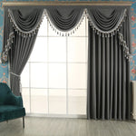DIHIN HOME European Luxury Grey Color,Blackout Grommet Window Curtain for Living Room Roman Shades Curtains Window Blinds custom curtains blackout curtains curtains for living room sheer curtains curtain fabric linen curtains kitchen curtains velvet curtains pinch pleat curtains bay window curtains outdoor curtains pleated curtains floral curtains dining room curtains kitchen valances drapes for bedroom patio curtains nursery curtains grommet curtains