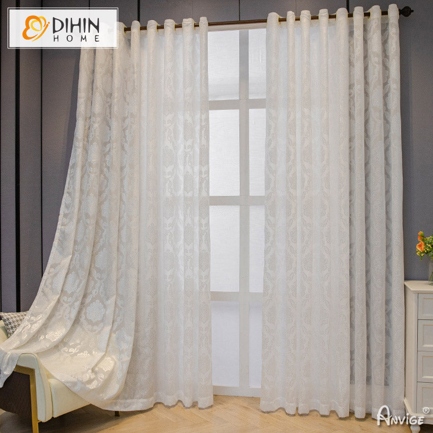 DIHIN HOME European Luxury Jacquard,Grommet Window Curtain for Living Room ,52x63-inch,1 Panelriped Roman Shades Curtains Window Blinds custom curtains blackout curtains curtains for living room sheer curtains curtain fabric linen curtains kitchen curtains velvet curtains pinch pleat curtains bay window curtains outdoor curtains pleated curtains floral curtains dining room curtains kitchen valances drapes for bedroom patio curtains nursery curtains grommet curtains