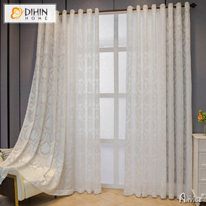 DIHIN HOME European Luxury Jacquard,Grommet Window Curtain for Living Room ,52x63-inch,1 Panelriped Roman Shades Curtains Window Blinds custom curtains blackout curtains curtains for living room sheer curtains curtain fabric linen curtains kitchen curtains velvet curtains pinch pleat curtains bay window curtains outdoor curtains pleated curtains floral curtains dining room curtains kitchen valances drapes for bedroom patio curtains nursery curtains grommet curtains