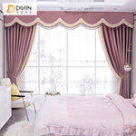 DIHIN HOME European Luxury Pink and Beige Color,Blackout Grommet Window Curtain for Living Room Roman Shades Curtains Window Blinds custom curtains blackout curtains curtains for living room sheer curtains curtain fabric linen curtains kitchen curtains velvet curtains pinch pleat curtains bay window curtains outdoor curtains pleated curtains floral curtains dining room curtains kitchen valances drapes for bedroom patio curtains nursery curtains grommet curtains