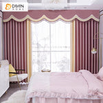 DIHIN HOME European Luxury Pink and Beige Color,Blackout Grommet Window Curtain for Living Room Roman Shades Curtains Window Blinds custom curtains blackout curtains curtains for living room sheer curtains curtain fabric linen curtains kitchen curtains velvet curtains pinch pleat curtains bay window curtains outdoor curtains pleated curtains floral curtains dining room curtains kitchen valances drapes for bedroom patio curtains nursery curtains grommet curtains
