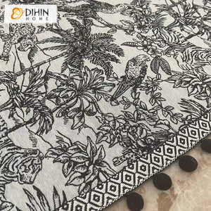 DIHIN HOME European Luxury Tree and Bird Jacquard,Grommet Window Curtain for Living Room Roman Shades Curtains Window Blinds custom curtains blackout curtains curtains for living room sheer curtains curtain fabric linen curtains kitchen curtains velvet curtains pinch pleat curtains bay window curtains outdoor curtains pleated curtains floral curtains dining room curtains kitchen valances drapes for bedroom patio curtains nursery curtains grommet curtains
