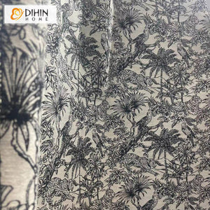 DIHIN HOME European Luxury Tree and Bird Jacquard,Grommet Window Curtain for Living Room Roman Shades Curtains Window Blinds custom curtains blackout curtains curtains for living room sheer curtains curtain fabric linen curtains kitchen curtains velvet curtains pinch pleat curtains bay window curtains outdoor curtains pleated curtains floral curtains dining room curtains kitchen valances drapes for bedroom patio curtains nursery curtains grommet curtains