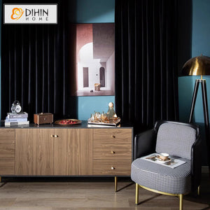 DIHIN HOME European Luxury Velevet Black Color,Grommet Window Curtain for Living Room,Customzied Curtains Roman Shades Curtains Window Blinds custom curtains blackout curtains curtains for living room sheer curtains curtain fabric linen curtains kitchen curtains velvet curtains pinch pleat curtains bay window curtains outdoor curtains pleated curtains floral curtains dining room curtains kitchen valances drapes for bedroom patio curtains nursery curtains grommet curtains