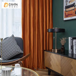 DIHIN HOME European Luxury Velevet Orange Color,Grommet Window Curtain for Living Room,Customzied Curtains Roman Shades Curtains Window Blinds custom curtains blackout curtains curtains for living room sheer curtains curtain fabric linen curtains kitchen curtains velvet curtains pinch pleat curtains bay window curtains outdoor curtains pleated curtains floral curtains dining room curtains kitchen valances drapes for bedroom patio curtains nursery curtains grommet curtains