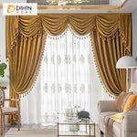 DIHIN HOME European Luxury Yellow Color,Blackout Grommet Window Curtain for Living Room Roman Shades Curtains Window Blinds custom curtains blackout curtains curtains for living room sheer curtains curtain fabric linen curtains kitchen curtains velvet curtains pinch pleat curtains bay window curtains outdoor curtains pleated curtains floral curtains dining room curtains kitchen valances drapes for bedroom patio curtains nursery curtains grommet curtains