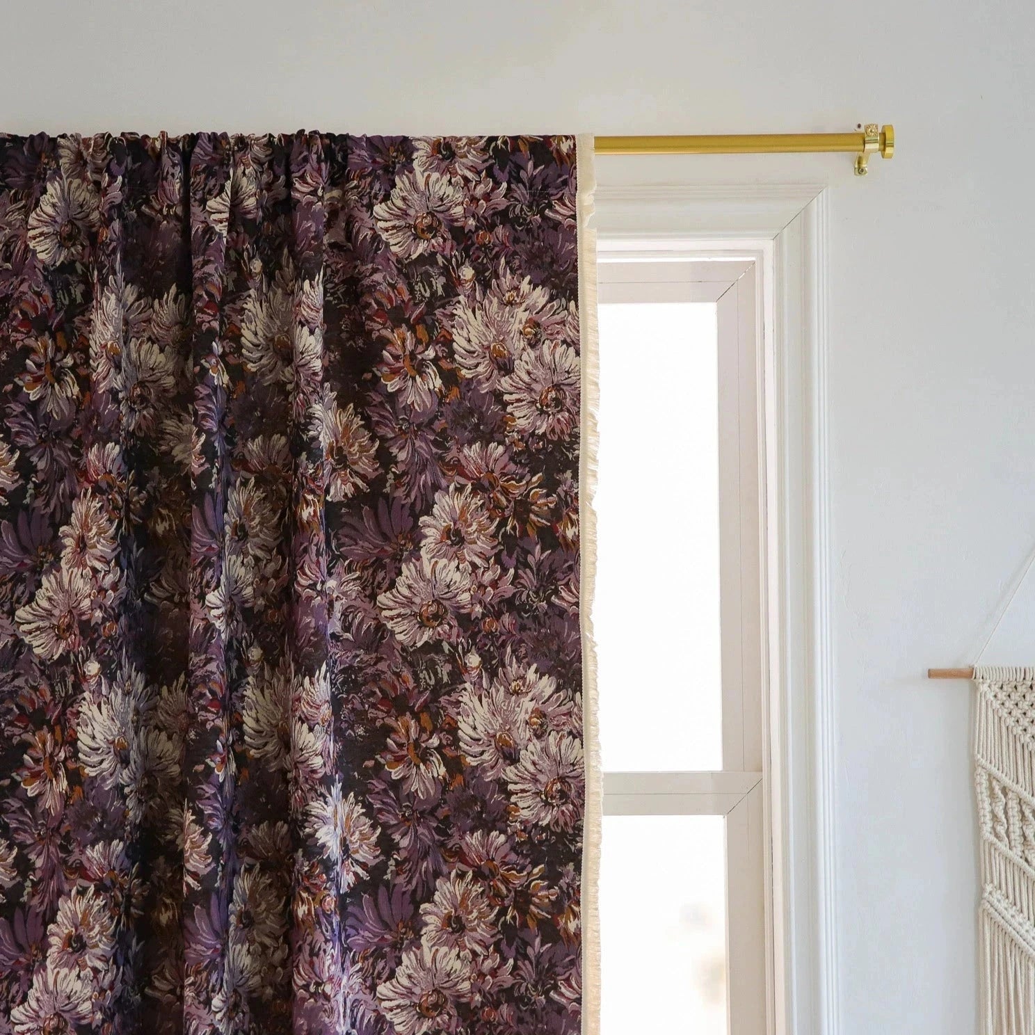 DIHIN HOME European Purple Flowers Printed,Blackout Grommet Window Curtain for Living Room ,52x63-inch,1 Panel Roman Shades Curtains Window Blinds custom curtains blackout curtains curtains for living room sheer curtains curtain fabric linen curtains kitchen curtains velvet curtains pinch pleat curtains bay window curtains outdoor curtains pleated curtains floral curtains dining room curtains kitchen valances drapes for bedroom patio curtains nursery curtains grommet curtains