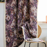 DIHIN HOME European Purple Flowers Printed,Blackout Grommet Window Curtain for Living Room ,52x63-inch,1 Panel Roman Shades Curtains Window Blinds custom curtains blackout curtains curtains for living room sheer curtains curtain fabric linen curtains kitchen curtains velvet curtains pinch pleat curtains bay window curtains outdoor curtains pleated curtains floral curtains dining room curtains kitchen valances drapes for bedroom patio curtains nursery curtains grommet curtains