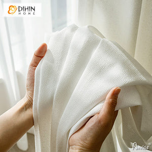 DIHIN HOME Fashion Geometric Jacquard,Grommet Window Curtain for Living Room ,52x63-inch,1 Panelriped Roman Shades Curtains Window Blinds custom curtains blackout curtains curtains for living room sheer curtains curtain fabric linen curtains kitchen curtains velvet curtains pinch pleat curtains bay window curtains outdoor curtains pleated curtains floral curtains dining room curtains kitchen valances drapes for bedroom patio curtains nursery curtains grommet curtains