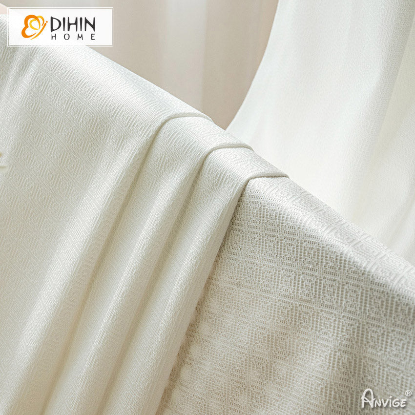 DIHIN HOME Fashion Geometric Jacquard,Grommet Window Curtain for Living Room ,52x63-inch,1 Panelriped Roman Shades Curtains Window Blinds custom curtains blackout curtains curtains for living room sheer curtains curtain fabric linen curtains kitchen curtains velvet curtains pinch pleat curtains bay window curtains outdoor curtains pleated curtains floral curtains dining room curtains kitchen valances drapes for bedroom patio curtains nursery curtains grommet curtains