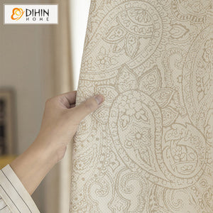 DIHIN HOME Garden Abstract Printed,Blackout Grommet Window Curtain For Living Room ,52x63-inch,1  Panel Roman Shades Curtains Window Blinds custom curtains blackout curtains curtains for living room sheer curtains curtain fabric linen curtains kitchen curtains velvet curtains pinch pleat curtains bay window curtains outdoor curtains pleated curtains floral curtains dining room curtains kitchen valances drapes for bedroom patio curtains nursery curtains grommet curtains