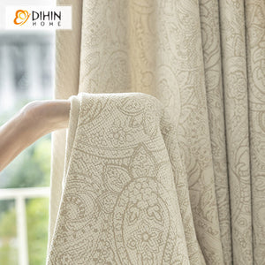 DIHIN HOME Garden Abstract Printed,Blackout Grommet Window Curtain For Living Room ,52x63-inch,1  Panel Roman Shades Curtains Window Blinds custom curtains blackout curtains curtains for living room sheer curtains curtain fabric linen curtains kitchen curtains velvet curtains pinch pleat curtains bay window curtains outdoor curtains pleated curtains floral curtains dining room curtains kitchen valances drapes for bedroom patio curtains nursery curtains grommet curtains