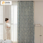 DIHIN HOME Garden Blue Color With Pompoms Printed,Blackout Grommet Window Curtain For Living Room ,52x63-inch,1  Panel Roman Shades Curtains Window Blinds custom curtains blackout curtains curtains for living room sheer curtains curtain fabric linen curtains kitchen curtains velvet curtains pinch pleat curtains bay window curtains outdoor curtains pleated curtains floral curtains dining room curtains kitchen valances drapes for bedroom patio curtains nursery curtains grommet curtains